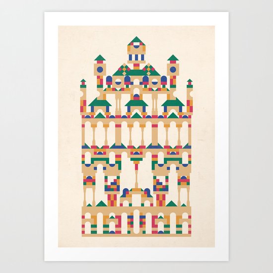 Block Façade Art Print