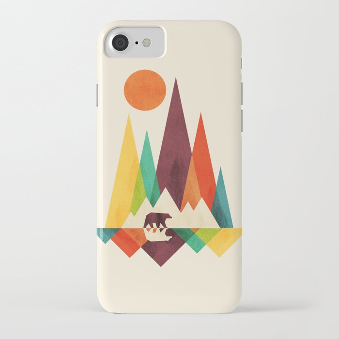 bear in whimsical wild iphone case