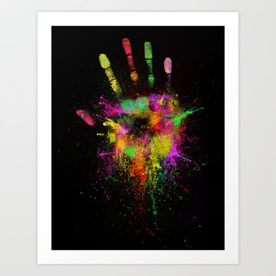 Artist Hand Art Print