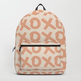 XOXO Print Hugs And Kisses Wall Art Boho XOXO Pattern Earth Tones Terracotta Preppy Modern Decor  Backpack