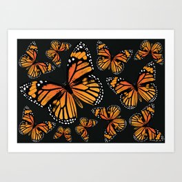 Monarch Butterflies | Monarch Butterfly | Vintage Butterflies | Butterfly Patterns | Art Print