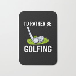 Golf Ball Golfing Player Golfer Training Beginner Bath Mat