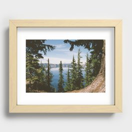 Crater Lake, Oregon - Film Photograph Recessed Framed Print