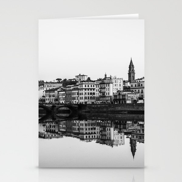 Florence Reflected in B+W  |  Travel Photography Stationery Cards