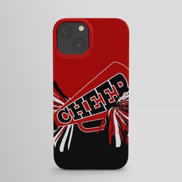 Dark Red Cheerleader Spirit iPhone Case