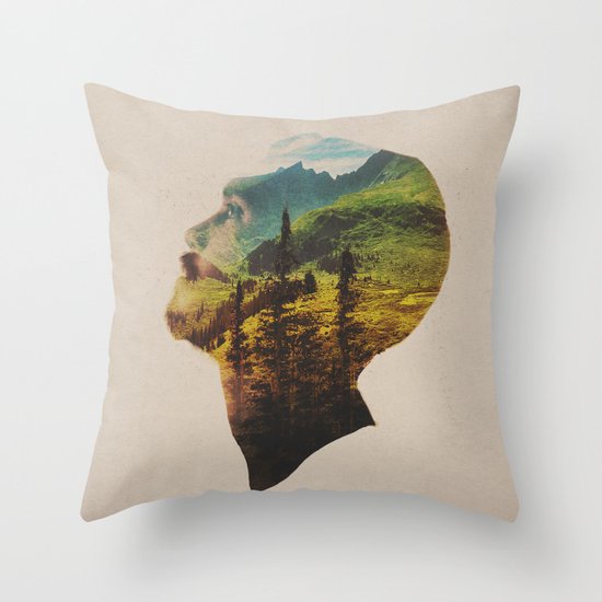 Out Of Mind Throw Pillow
