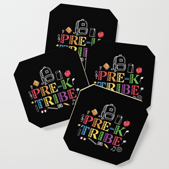 Pre-K Tribe Kindergarten Coaster