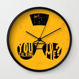 Taxi Driver - you talking to me? Wall Clock