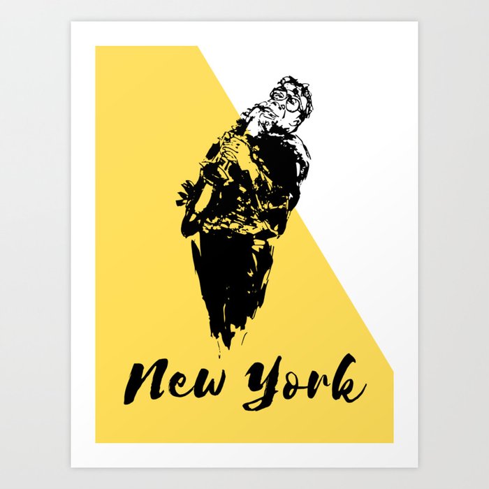 Musician in New York Art Print