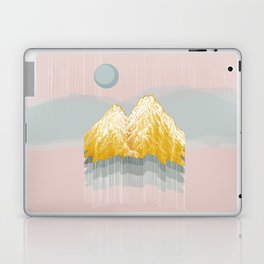 遠望 series -Valley Island- Linocut - mid-century  Laptop Skin