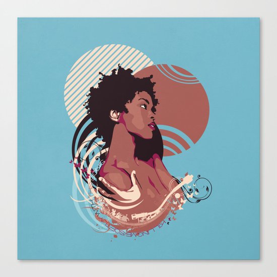 =Lauryn Hill///Killing Me Softly With This Song= Canvas Print