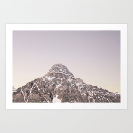 Mountain Sunrise Photography Landscape | Blush tones | Adventure Art Print