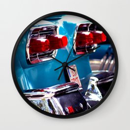 Taillights from a car Wall Clock