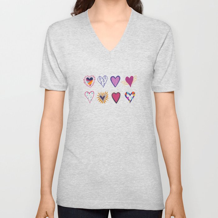 Happy Valentine's Day V Neck T Shirt