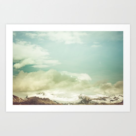 Cloudy Mountains VIII Art Print