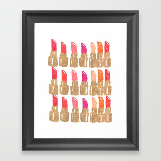 Lipstick! Framed Art Print