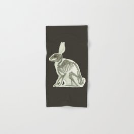 Rabbit Skeleton: Easter Gift Bunny Anatomy Hand & Bath Towel