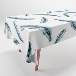 Blue Feathers Tablecloth