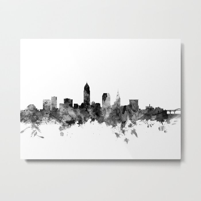 Cleveland Ohio Skyline Metal Print