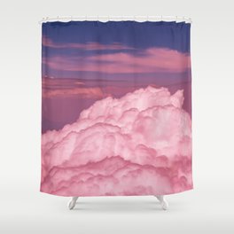 Pink Cotton Candy Clouds Shower Curtain