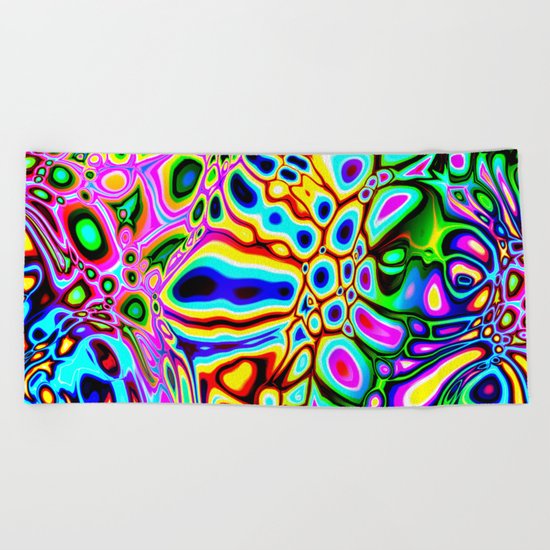 Spectral Abstract Beach Towel