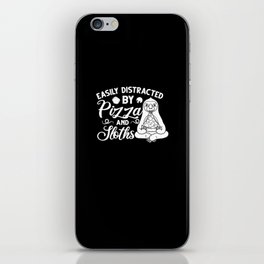 Sloth Eating Pizza Delivery Pizzeria Italian iPhone Skin