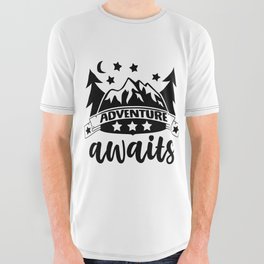 Adventure Awaits All Over Graphic Tee