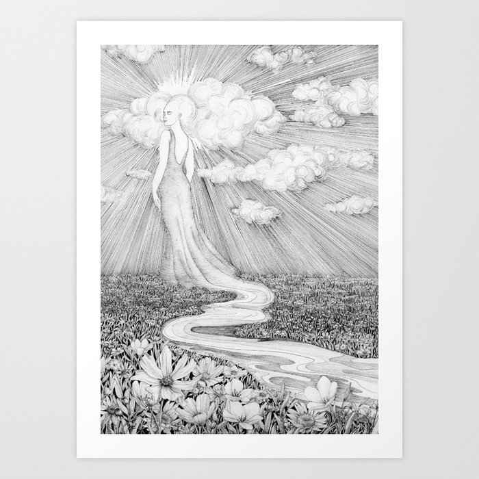 Spirit of River and Sky Art Print