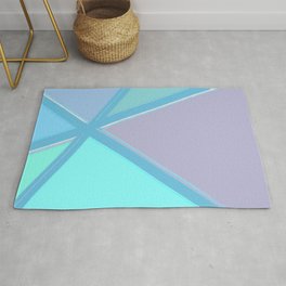 Coloured Glass Abstract Rug