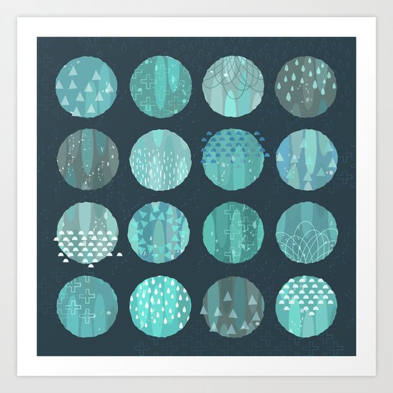 CELESTIAL BODIES - MIDNIGHT Art Print