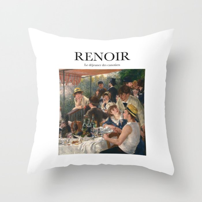 Renoir - Le déjeuner des canotiers Throw Pillow