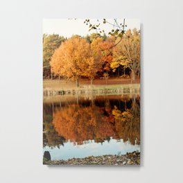 Fall Reflections Metal Print