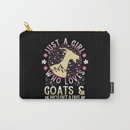 Just A Girl Who Loves Goats And Mountains Carry-All Pouch