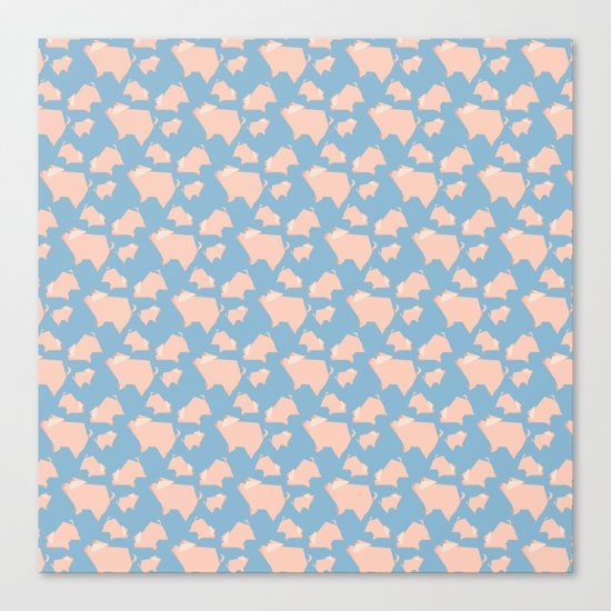 Paper Pigs (Patterns Please Series #3) Canvas Print