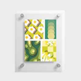 Assemble patchwork composition 17 Floating Acrylic Print