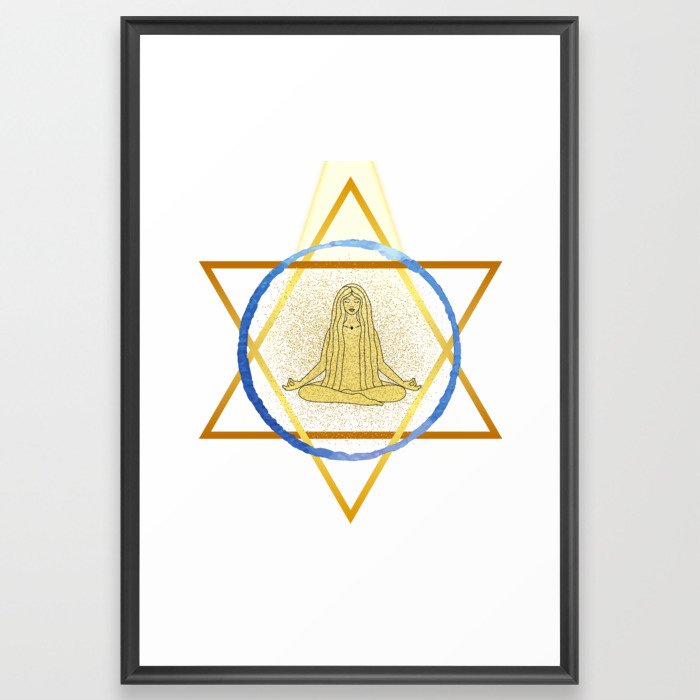 Merkaba Meditation Framed Art Print