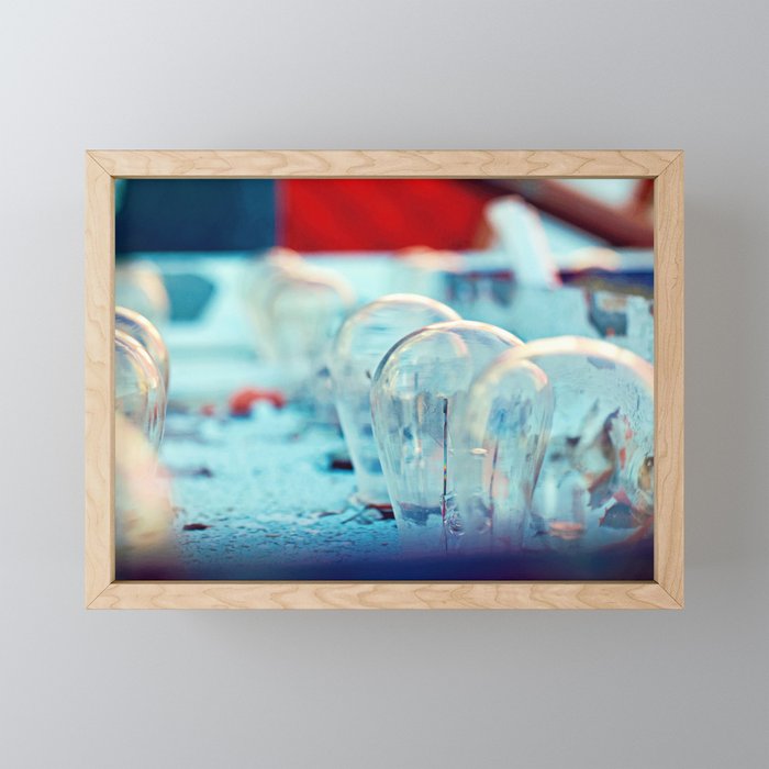 Lightbulbs Framed Mini Art Print