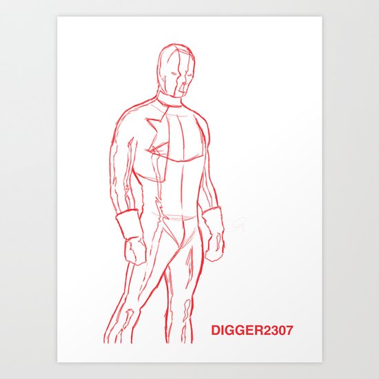 Supersketch Art Print