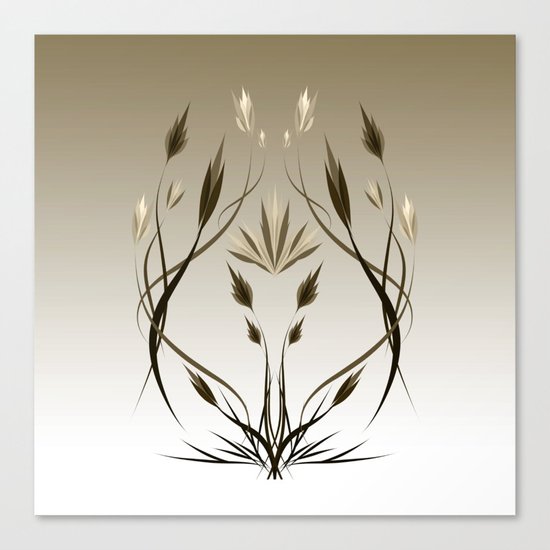 floral emblem 1 Canvas Print