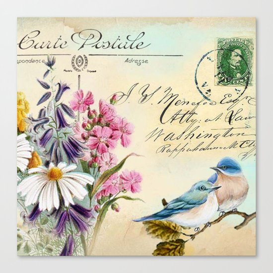Sweet birds #1 Canvas Print