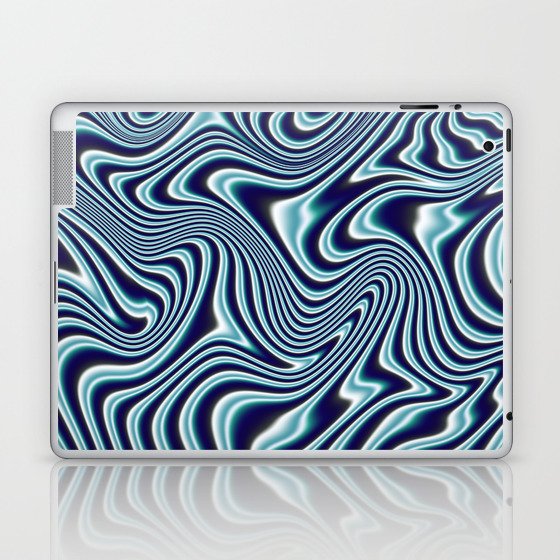 Blue Fluid Painting #1 Laptop & iPad Skin