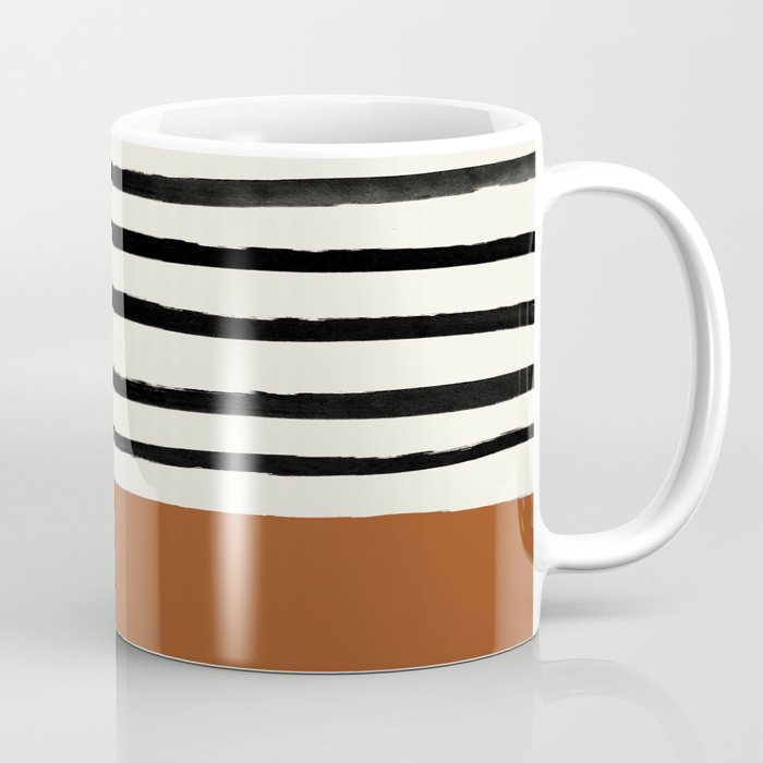 Burnt Orange x Stripes Coffee Mug