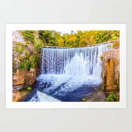 Monk's waterfall Art Print