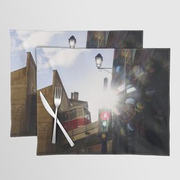 Fragments of colors and sunlight in Vieux-Lyon - Travel Photography Placemat