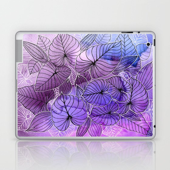 Tropical Foliage Purples Laptop & iPad Skin
