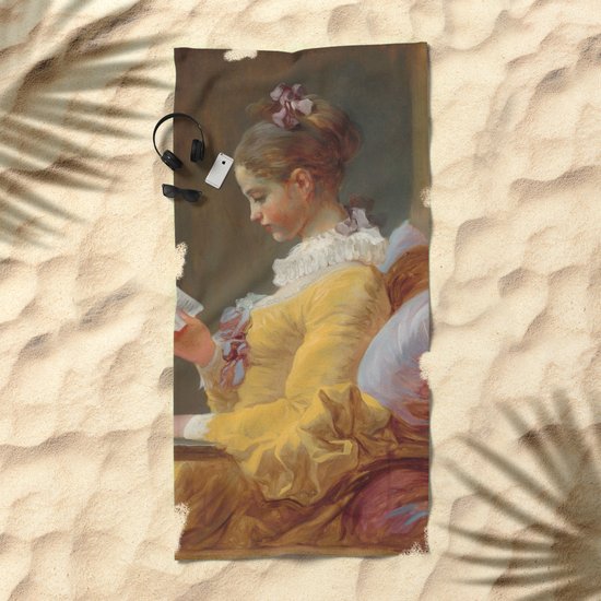 Jean Honore Fragonard Young Girl Reading C 1769 Painting Beach