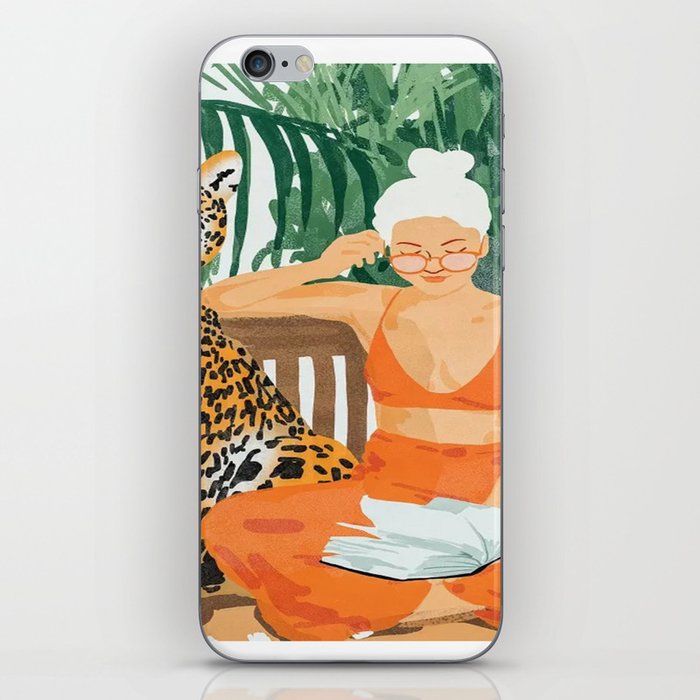 tiger and girl Art Wall Indoor Room Poster iPhone Skin
