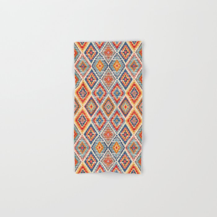 Vibrant Patterns: Oriental Moroccan Geometrics Hand & Bath Towel