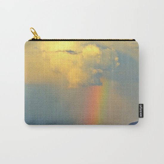 Rainbow on the Coastal Town Carry-All Pouch