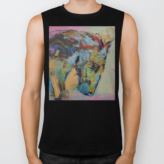 Horse Study Biker Tank